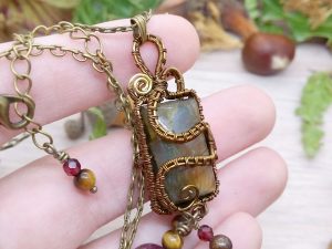 Collier réversible « Sarment de vigne »