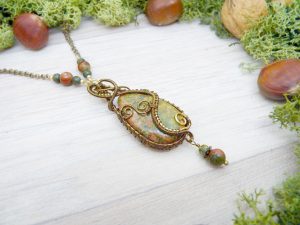 Collier réversible « Le Sentier forestier »