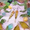 Boucles d'oreilles « couleurs de la nature – Automne précoce » - inspiration nature - Bijou de Créateur perles quartz et péridot