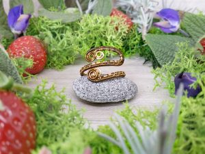 Bague réglable « Tressage ancestral – Asbjorn »