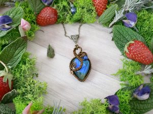 Collier réversible « Cœur triomphant »