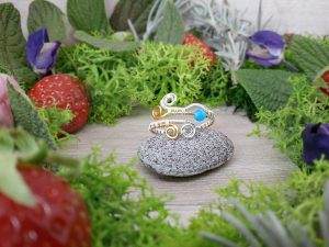Bague réglable « Confidence marine »
