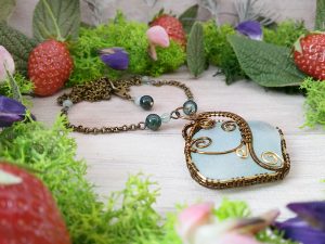 Collier réversible « Coeur des Embruns »