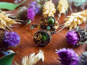 Bague réglable « Œil de la Forêt »