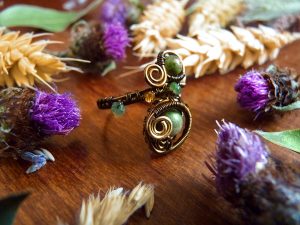 Bague réglable « Œil de la Forêt »