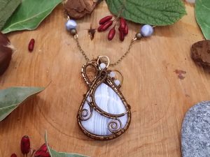 Collier « Coeur des Landes gelées »