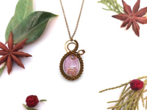 Collier unique « Joyau Lavandin »
