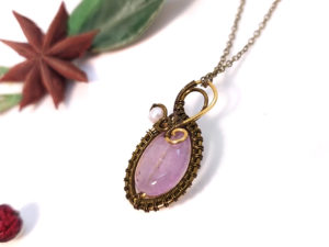 Collier unique « Joyau Lavandin »