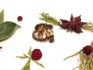 Bague unique « Mer d’Émeraude »