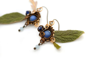 Boucles d’oreilles « Étoile bleue »