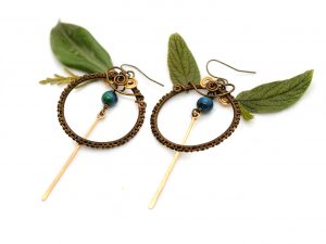 Boucles d’oreilles « Aiguille de Chronos »