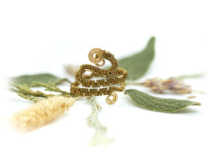 Bague réglable « Tressage ancestral – Aldwin »