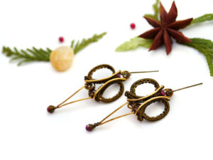 Boucles d’oreilles uniques : « Hugin et Munin, les Messagers d’Odin »