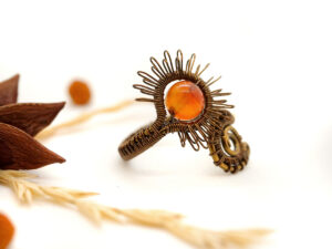 Bague unique : « Soleil d’Automne »