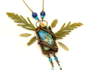 Collier unique : « Reflets sur la Cascade »