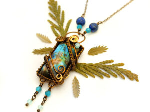Collier unique : « Reflets sur la Cascade »