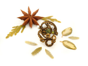 Bague unique : « Pins enneigés »