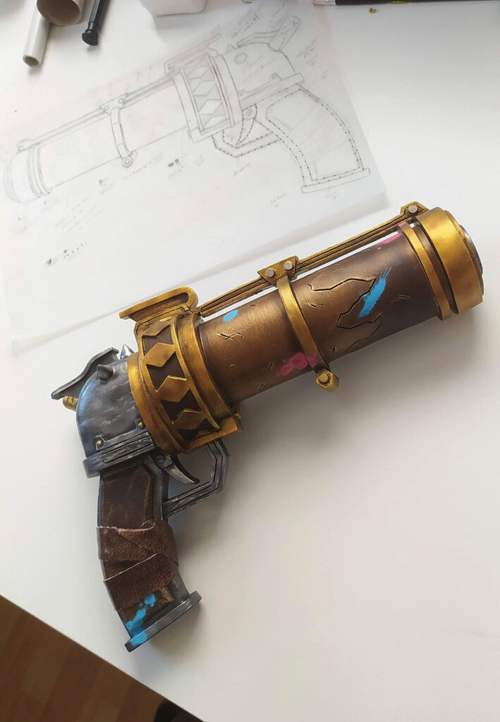 Fabrication de Prop pour cosplay : Pistolet de Jinx (Arcane) ~~ Jinx Zapper Gun