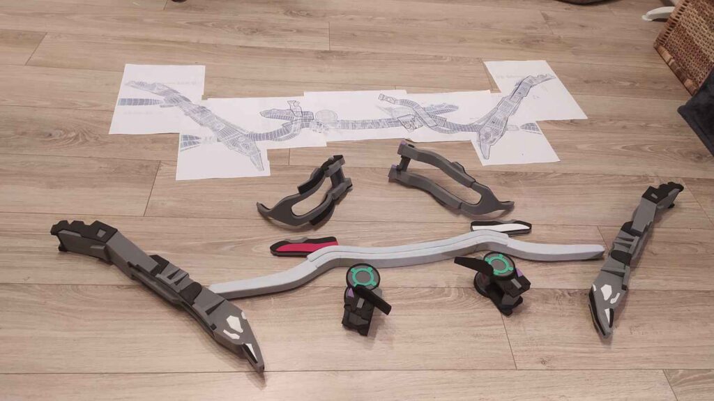 Work in progress : Assemblage général - Cosplay Prop / Accessoire de cosplay : Arc Carja (Horizon Zero Dawn)