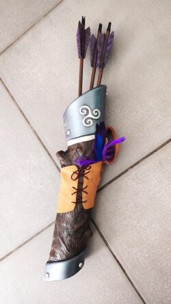 Cosplay Prop / Accessoire de cosplay : Arc et Carquois sylvestre (Création sur mesure)
