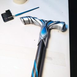 5- Une fois la peinture terminée (ombrages compris), application de plusieurs couches fines et uniformes d'un vernis de protection