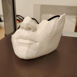 2- Impression 3D du modèle, puis léger ponçage de surface